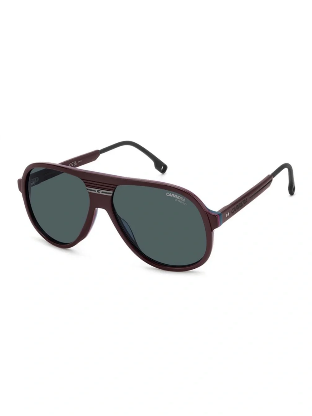 New  Carrera C SPORT 07/S LHFKU Men Burgundy Aviator Sunglasses Authentic